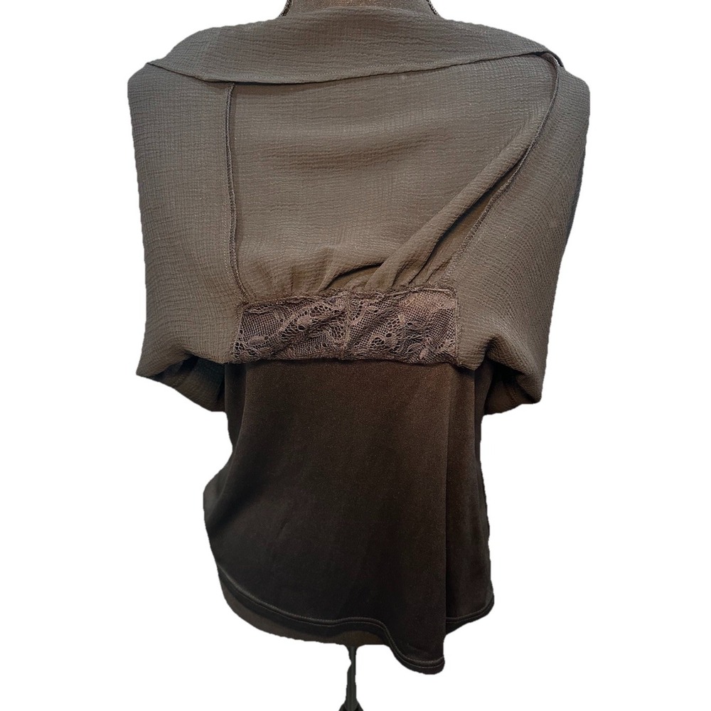 Lovestitch Top Women's Black Attached Tank Lace Cap Sleeve Polyester Medium NWT - Picture 8 of 9